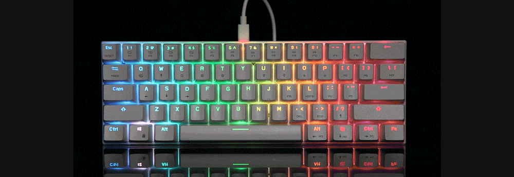 MOTOSPEED CK62 Wired Bluetooth Dual Mode Mechanical Keyboard with RGB Backlight