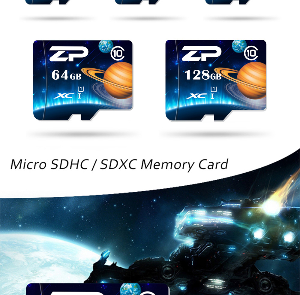ZP Planet Micro SDXC Card Data Storage Gadget