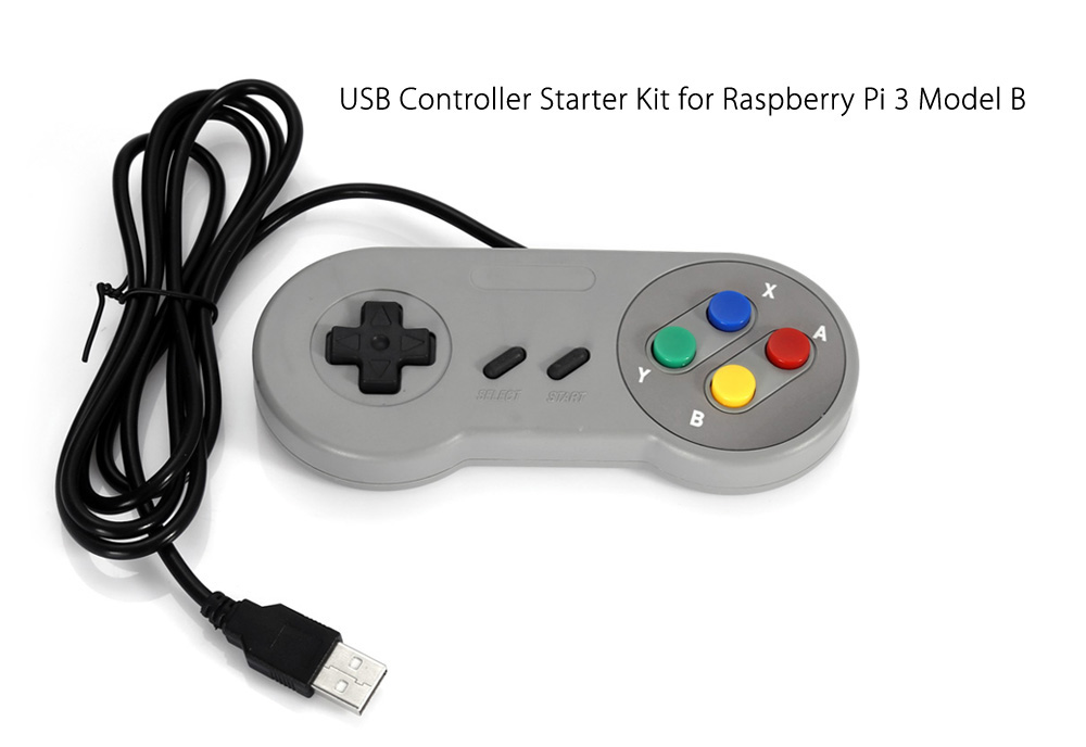 Starter Kit with USB Controller for Raspberry Pi 3 Model B
