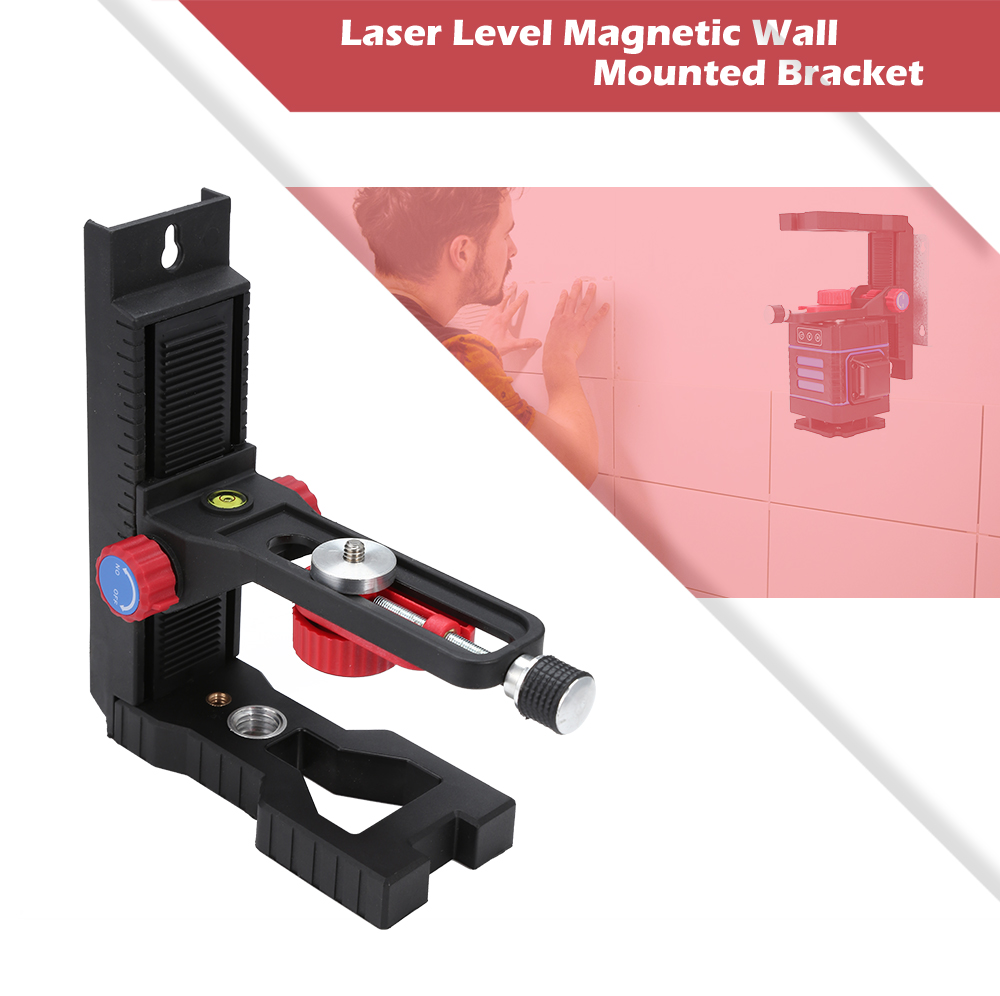Adjustable Laser Level Magnetic Wall Mounted Bracket
