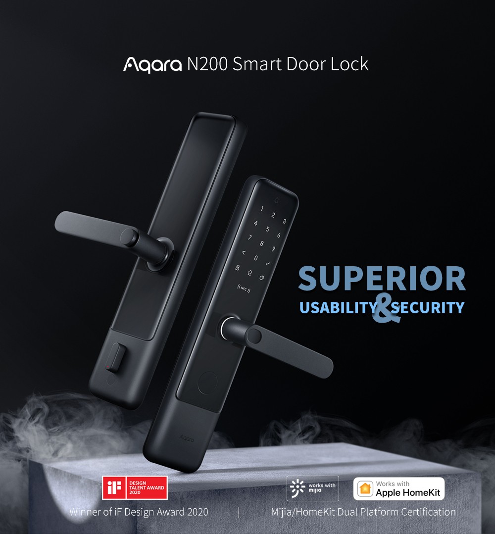 Aqara N200 Smart Door Lock - Black