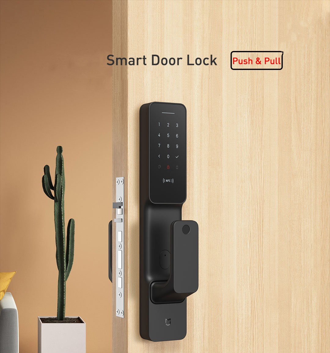 Mijia Push-pull Smart Door Lock - Black